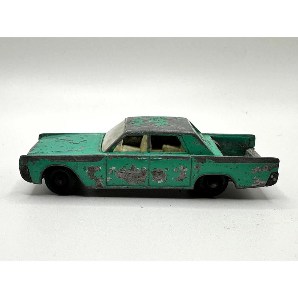 Vintage 1960 Matchbox Toy Car No. 31 Lincoln Continental Teal England Hot Wheels - Picture 3 of 6